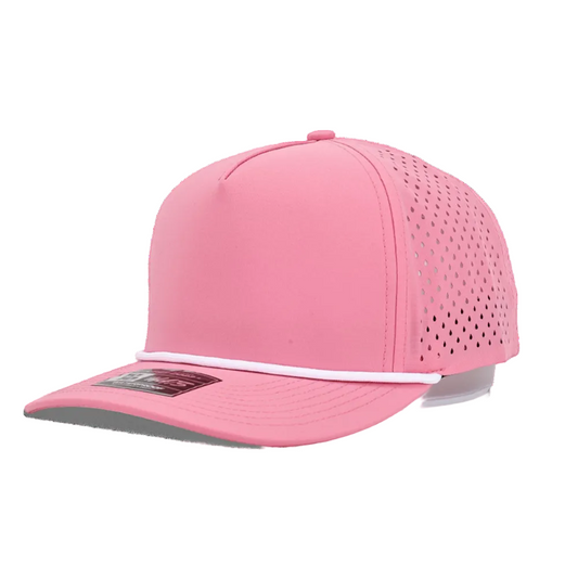 Pink 5 Panel Rope Hat