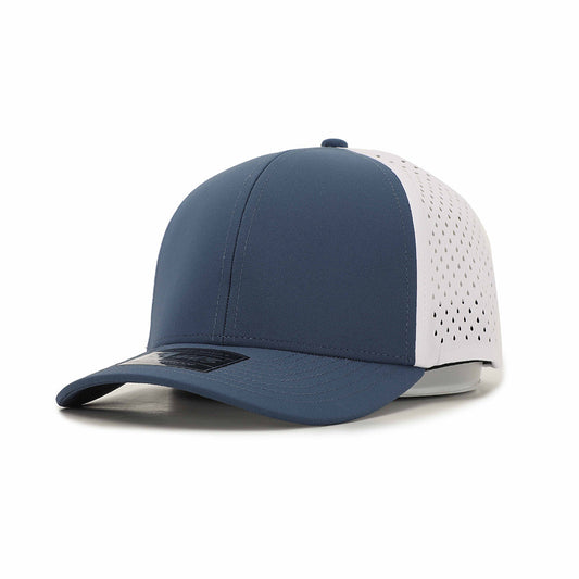 Deep Blue White 6 Panel Hat