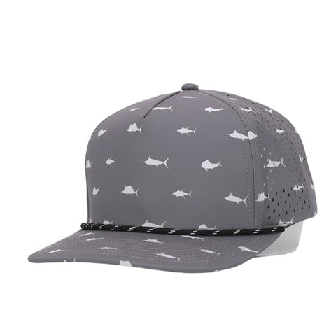 Offshore Gray 5 Panel Hat