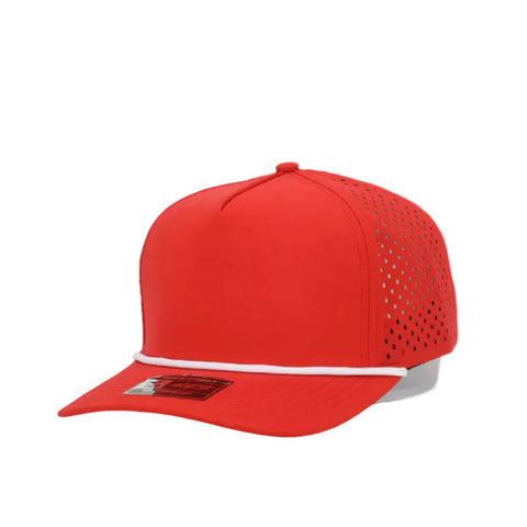 Red 5 Panel Rope Hat