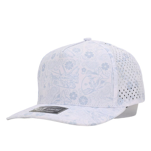 White Reef 5 Panel Hat
