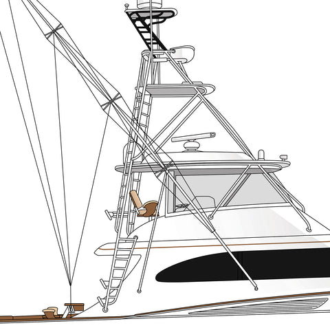 Boat Line Drawing (Design)
