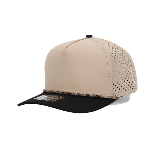 Khaki 5 Panel Rope Hat