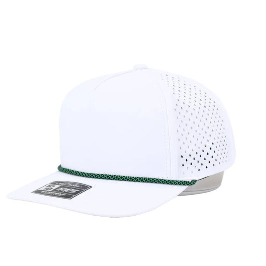White and Green Rope Hat