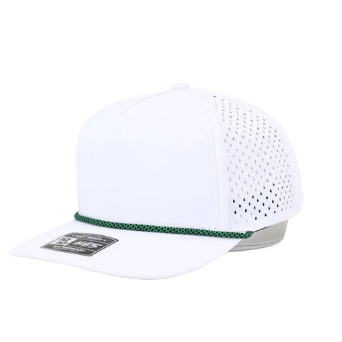 White and Green Rope Hat
