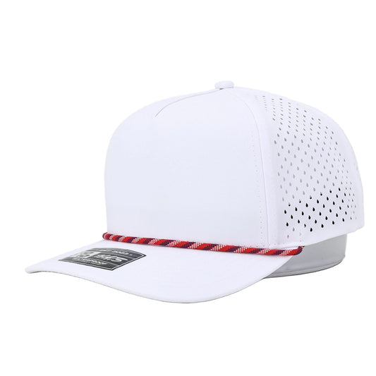 White and Red Rope Hat