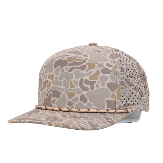 Wild Desert 7 Panel Hat with Rope