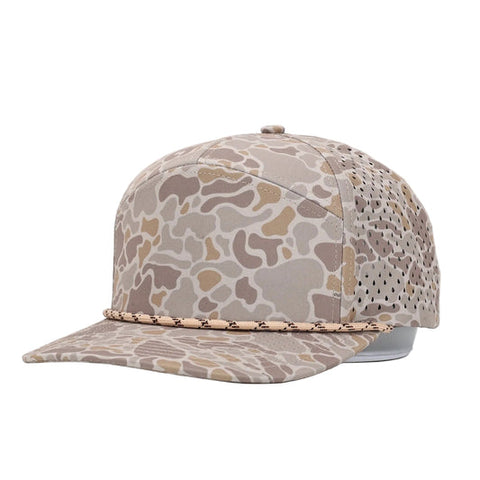 Wild Desert 7 Panel Hat with Rope