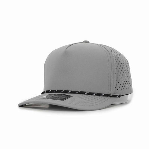Light Grey 5 Panel Rope Hat