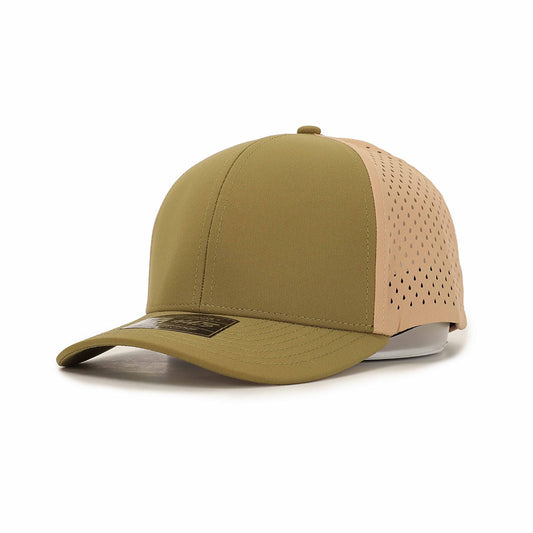 Green Tan 6 Panel Hat