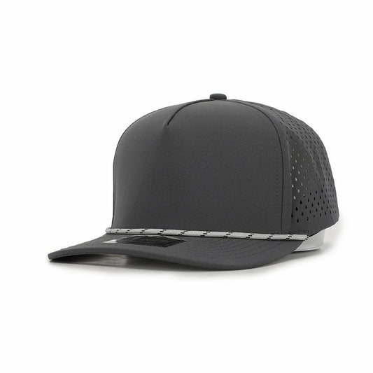 Dark Grey 5 Panel Rope Hat