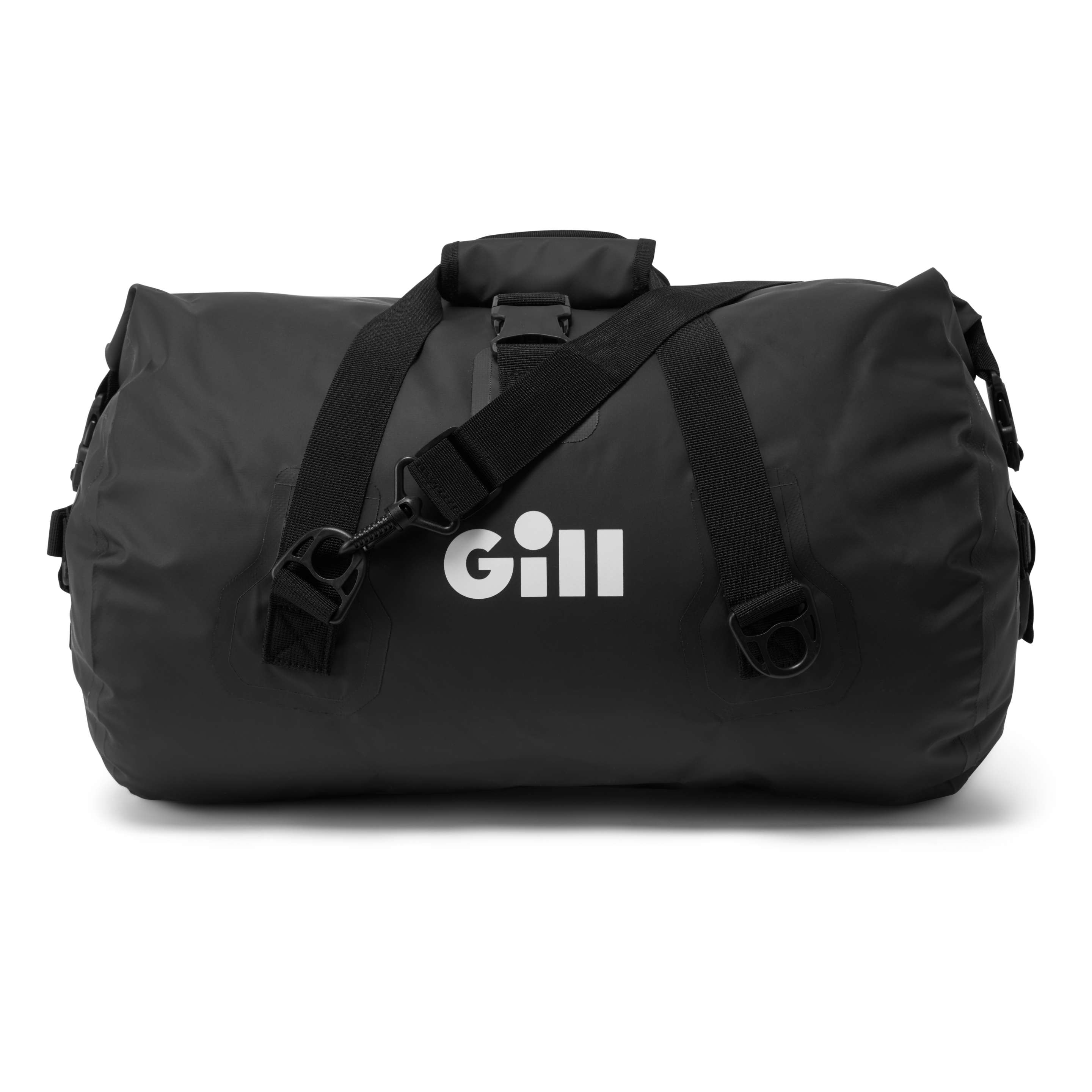 Gill logo side of the 30L Voyager duffel bag