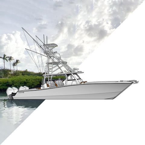 Boat Line Drawing (Design)