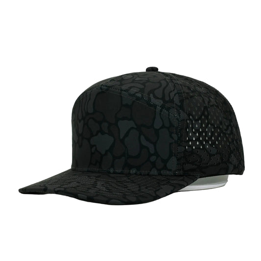 Blackout Camo 7 Panel Hat