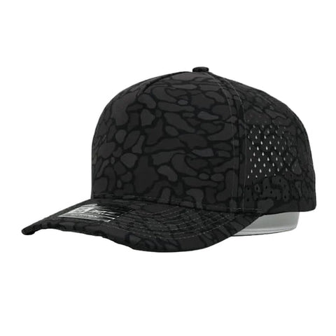 Black Out Camo 5 Panel Hat