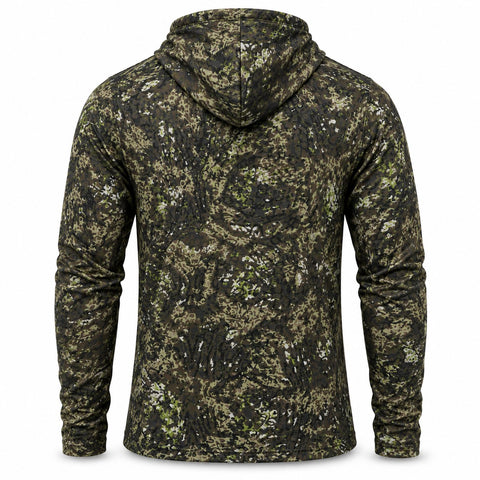 Xotic Air-X Camo Hooded Long Sleeve Performance Shirt - Timber Shadow - Back