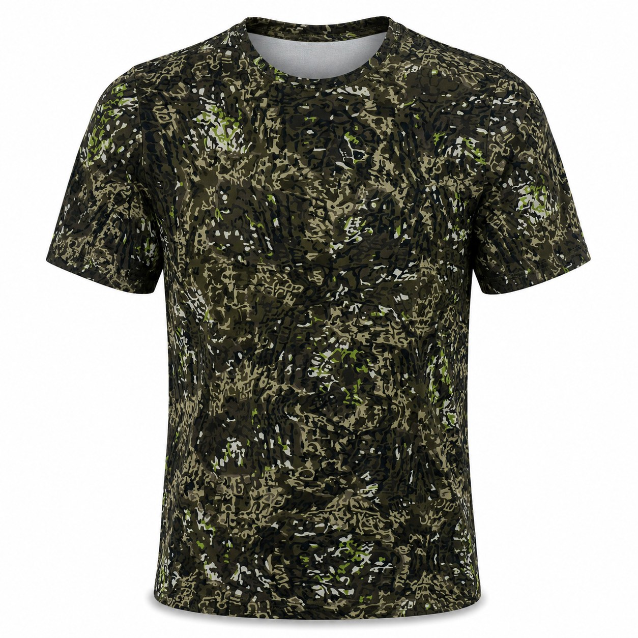 Xotic Air-X Camo Performance Short Sleeve Shirt - Timber Shadow - Front