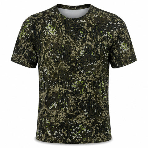 Xotic Air-X Camo Performance Short Sleeve Shirt - Timber Shadow - Front