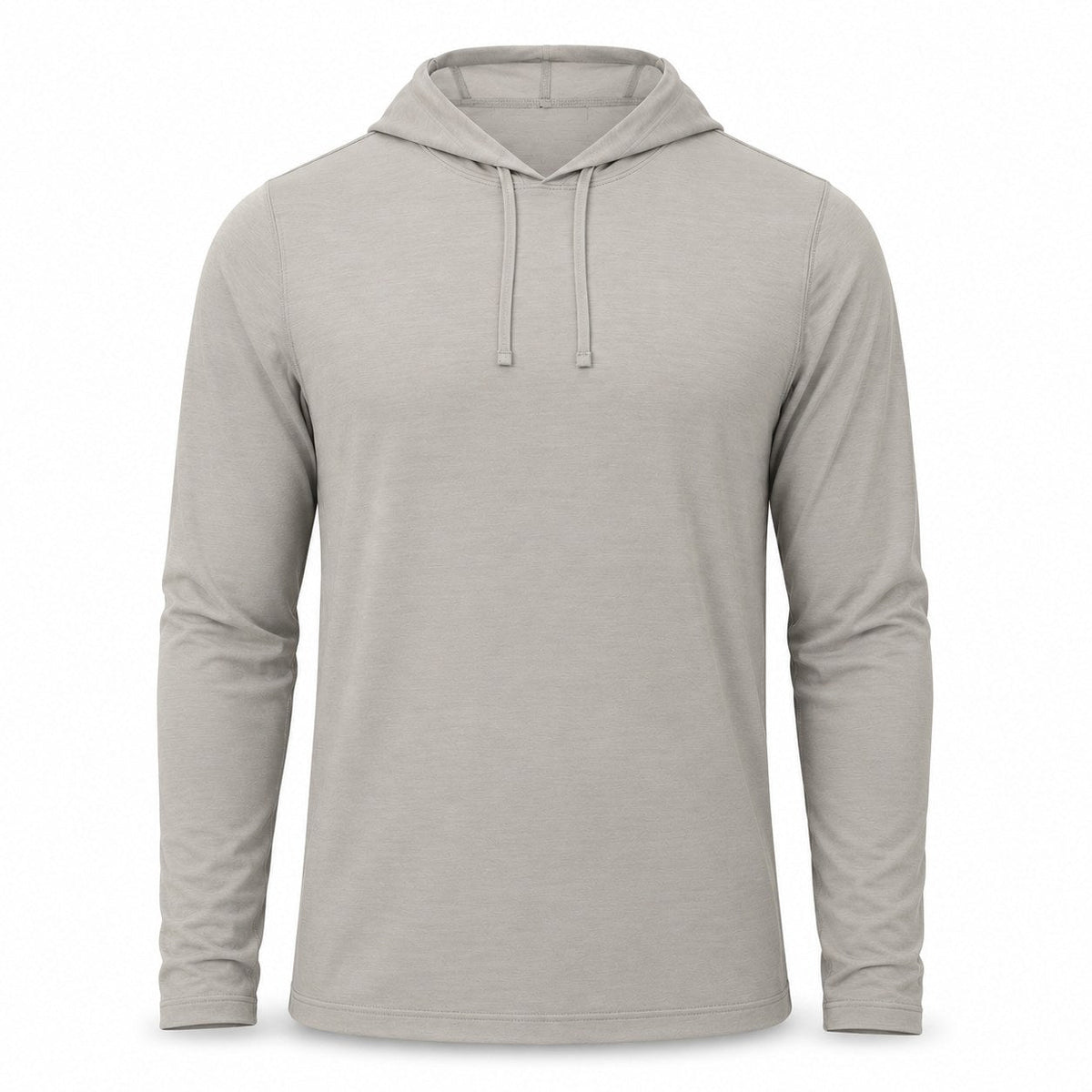 Xotic Air-X Hooded Performance Long Sleeve Shirt - Ash Heather - Front