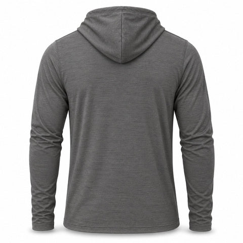 Xotic Air-X Hooded Performance Long Sleeve Shirt - Flint - Back