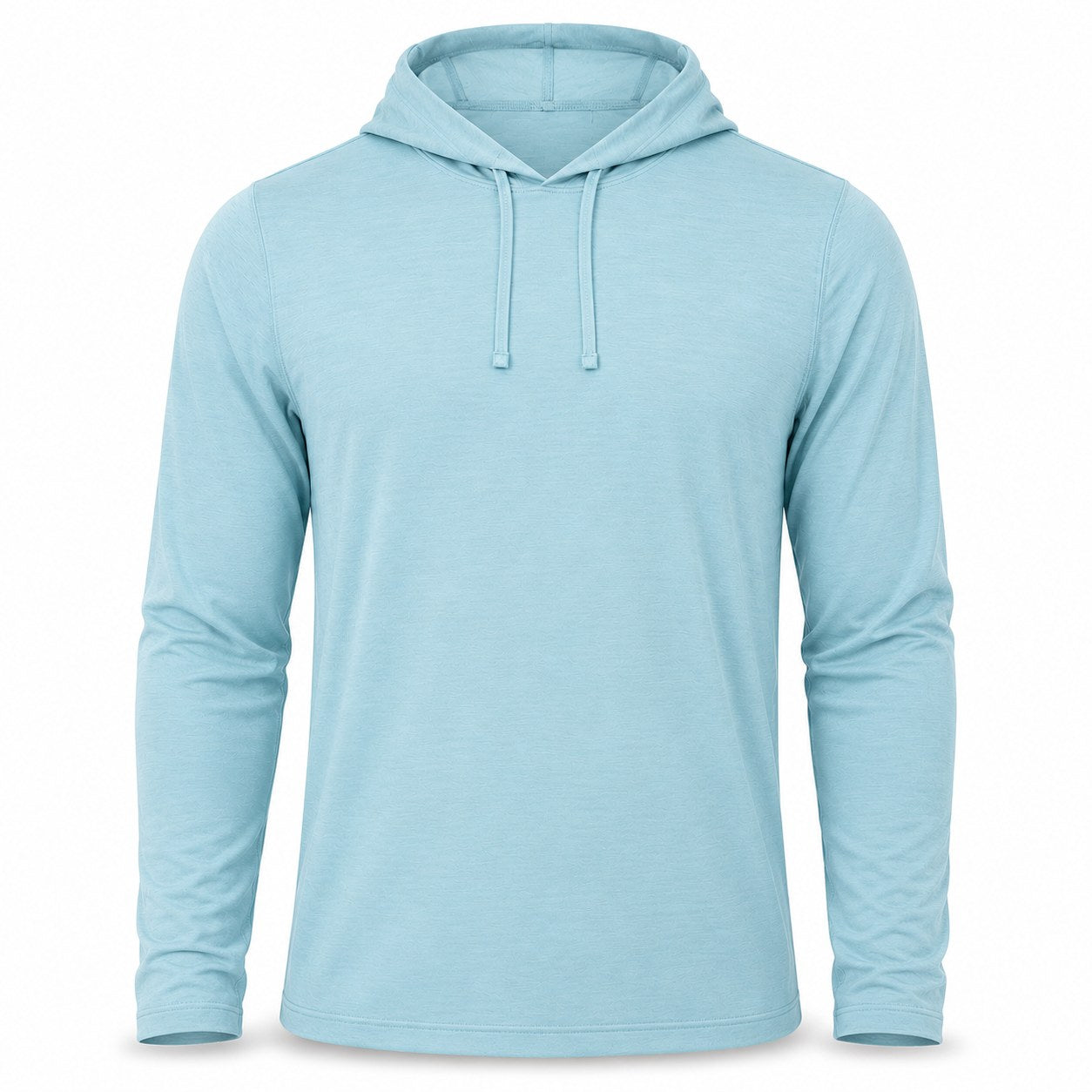 Xotic Air-X Hooded Performance Long Sleeve Shirt - Ice Blue - Front