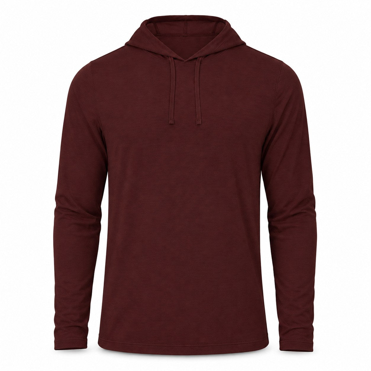 Xotic Air-X Hooded Performance Long Sleeve Shirt - Maroon - Front