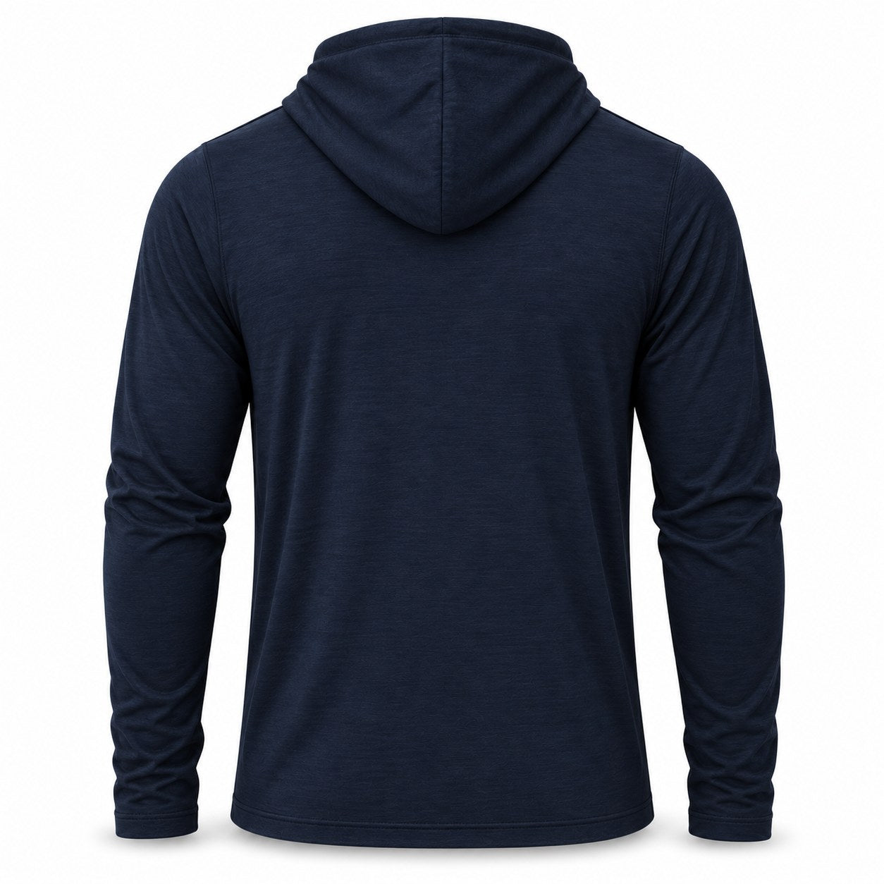 Xotic Air-X Hooded Performance Long Sleeve Shirt - Navy - Back