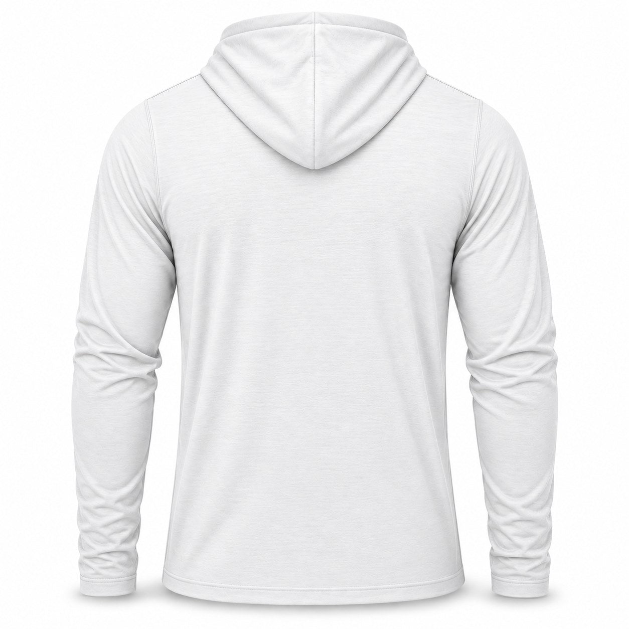 Xotic Air-X Hooded Performance Long Sleeve Shirt - White - Back