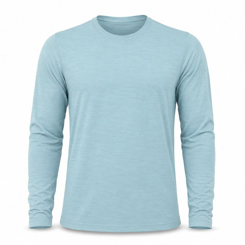 Xotic Air-X Performance Long Sleeve Shirt - Ice Blue - Front
