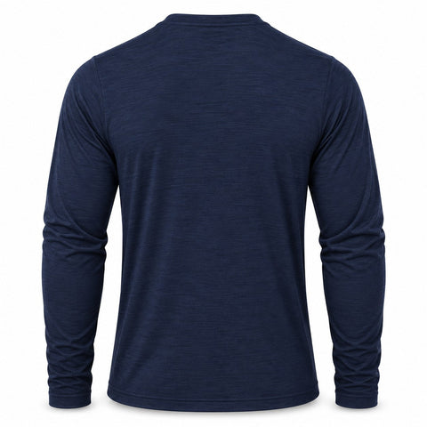 Xotic Air-X Performance Long Sleeve Shirt - Navy - Back