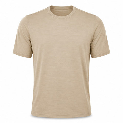 Xotic Air-X Performance Short Sleeve Shirt - Sand Stone Heather - Front