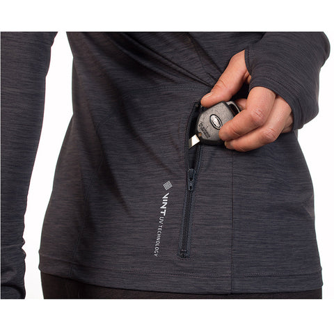 Anetik Breeze Tech Hooded Womens Long Sleeve Shirt