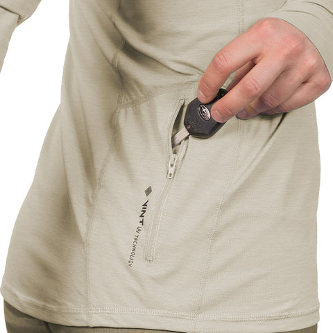 Anetik Breeze Tech Hooded Womens Long Sleeve Shirt