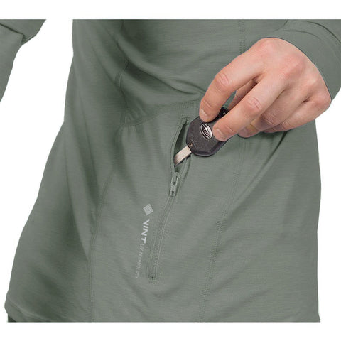 Anetik Breeze Tech Hooded Womens Long Sleeve Shirt